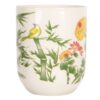 Mug 100 ml Green Yellow Flowers porcelain