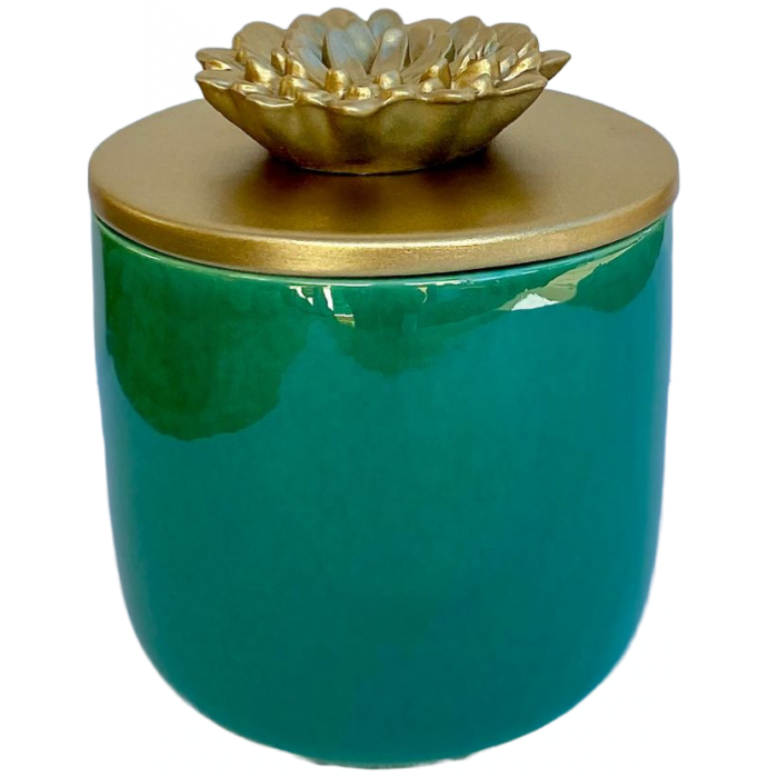 decorative-green-jar-golden-color-flowerlid