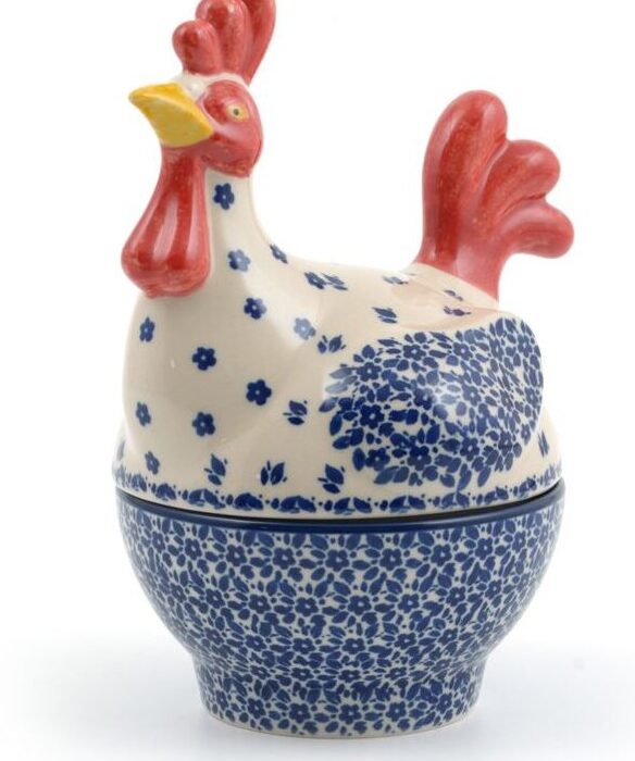 Chicken-small-indigo-bunzlau-castle-blue-red