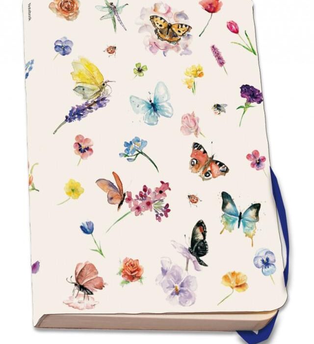Notebook-A5-softcover-butterflies-flowers-bekking-blitz