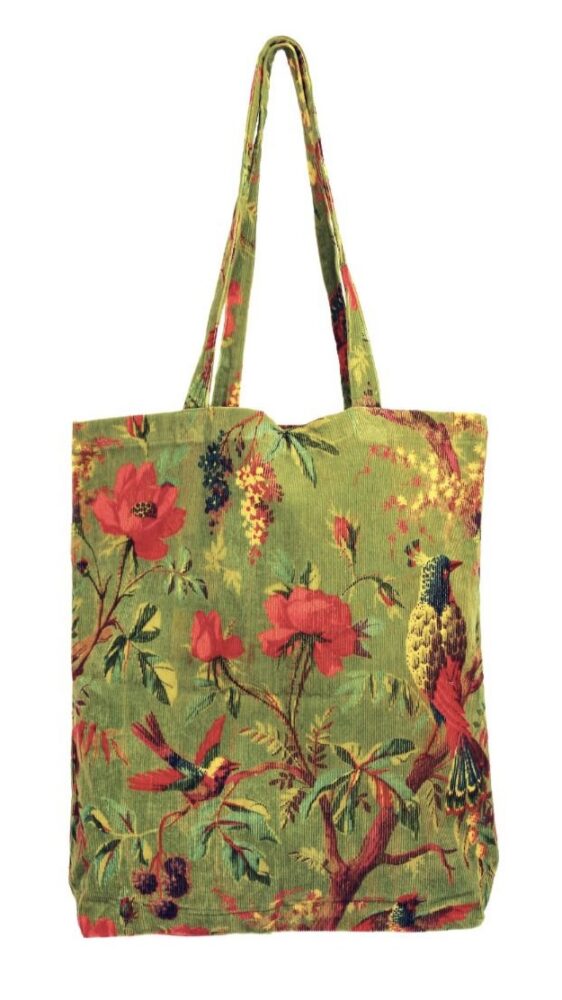 shopper-paradise-birds-green-moss-velvet