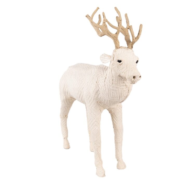 figurine-deer-45vm-beige-paper-iron-tetile-home-accessories