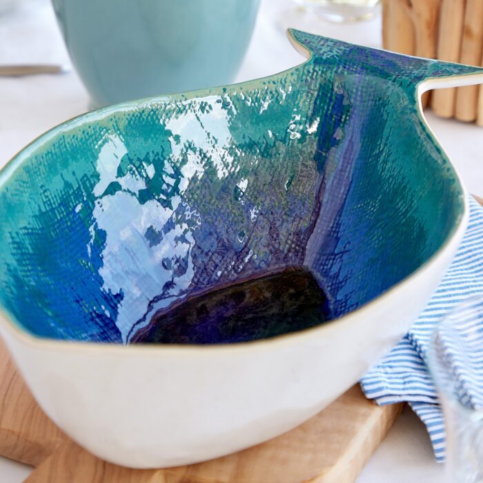 Dourade-Seabream-serving-bowl-white-blue-casafina