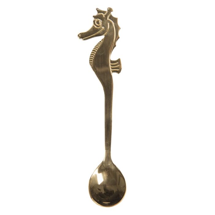 teaspoon-gold-colored-metal-seahorse-coffee-spoon