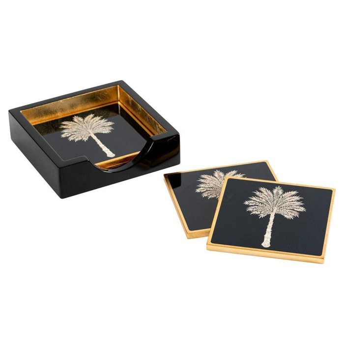 grand-palm-lacquer-coaster-set-of-4-caspari