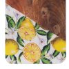 Wooden serving board Lemons