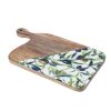 Wooden serving board Olives